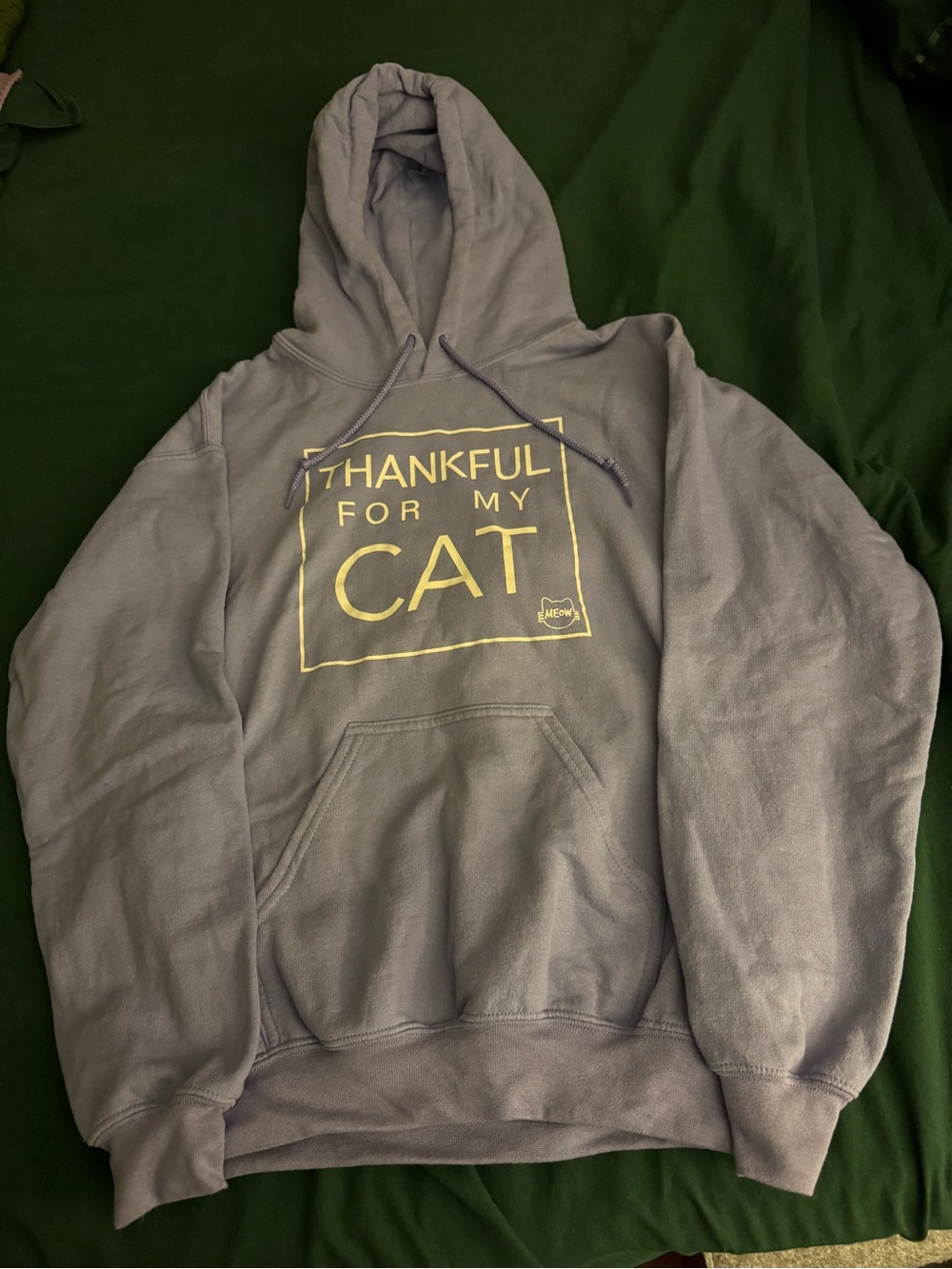 Women’s Thankful For My Cat Hoodie - Lavender